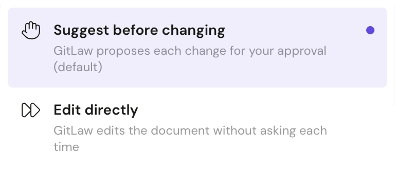 A contract with flagged issues and a fix-all action