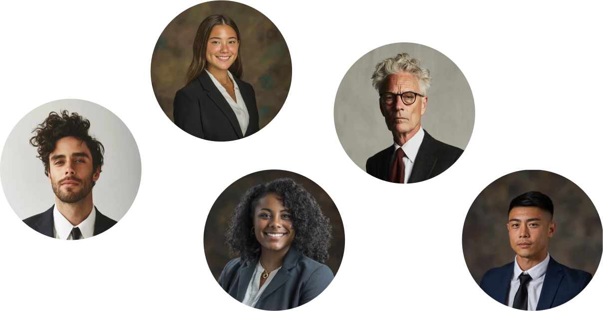 Portraits of the legal standards committee members