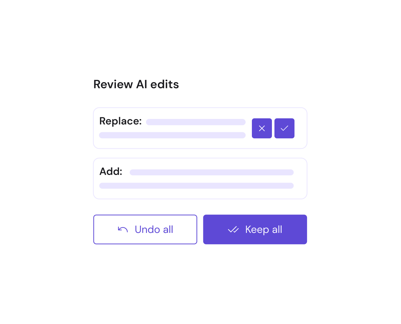 Tracked changes and version history